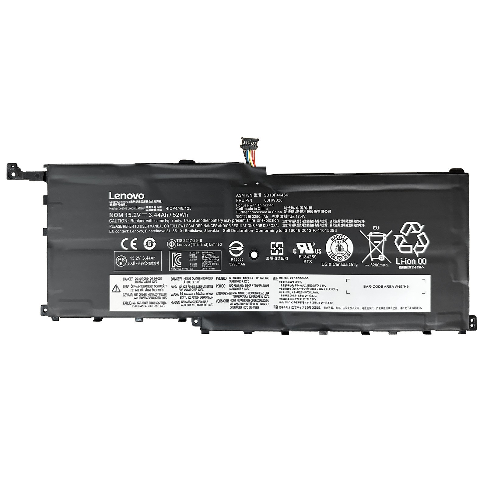 New Genuine 00HW028 00HW029 01AV438 01AV439 Battery for Lenovo ThinkPad X1C Yoga
