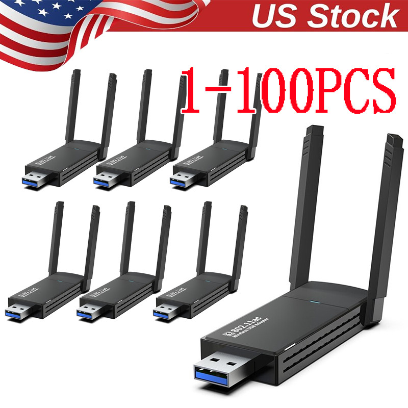 USB 3.0 Wireless WIFI Adapter 1300Mbps Long Range Dongle Dual Band Network lot