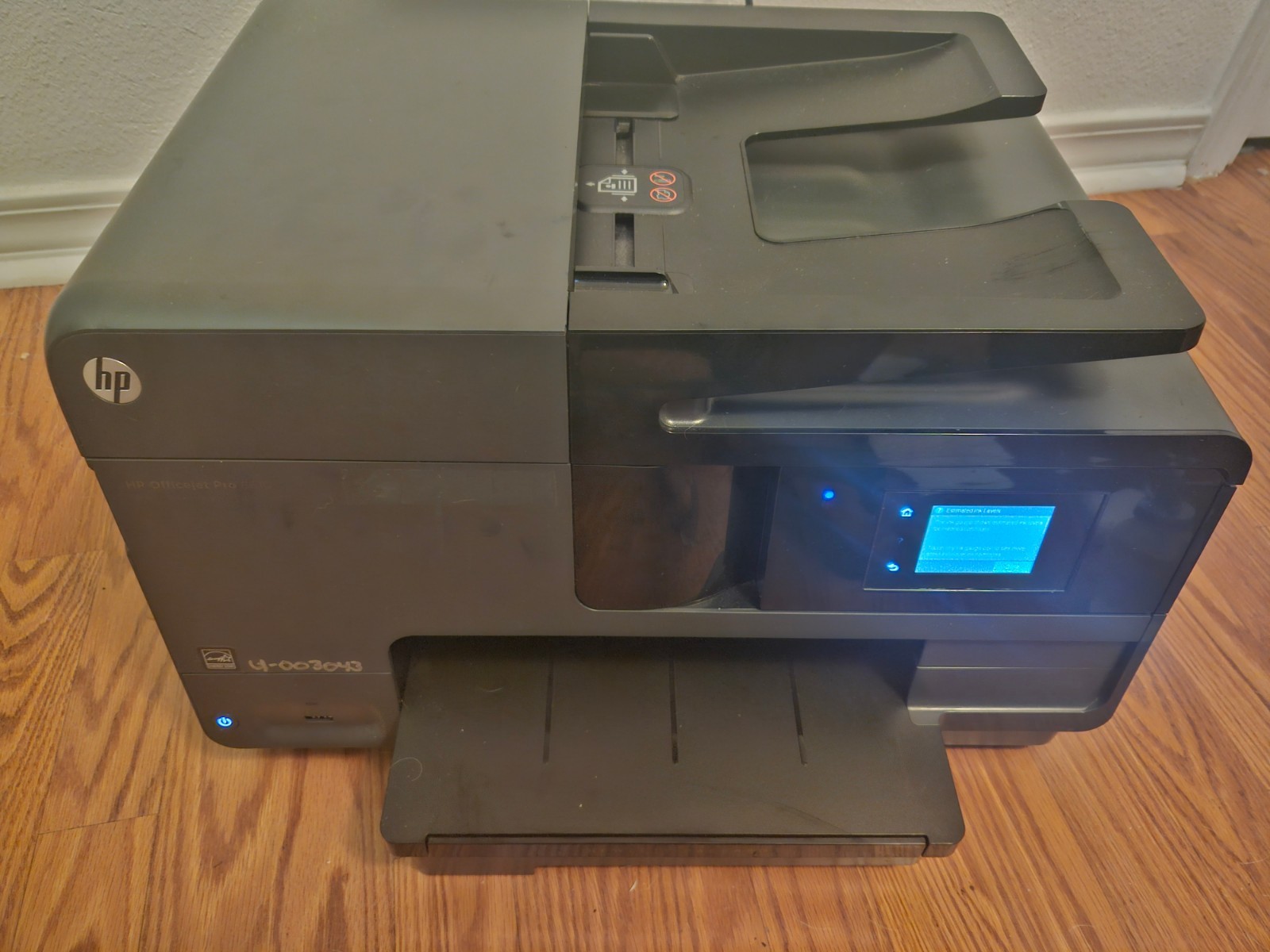 HP OfficeJet Pro 8610 Printer FOR PARTS ONLY - W/ 2 Printheads & Ink Full Set