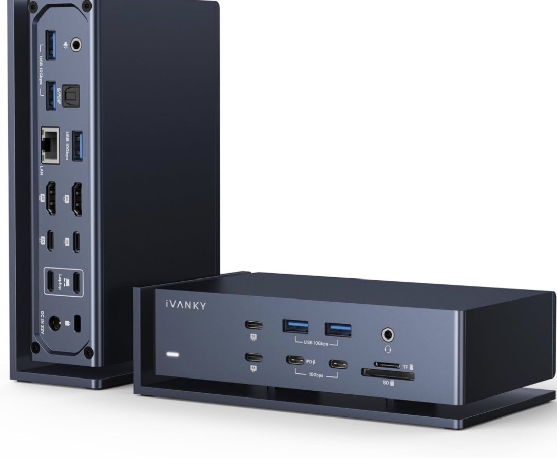 iVANKY FusionDock Max 1, 20-in-2 Thunderbolt 4 Docking Station Only for M1-M5 Pr