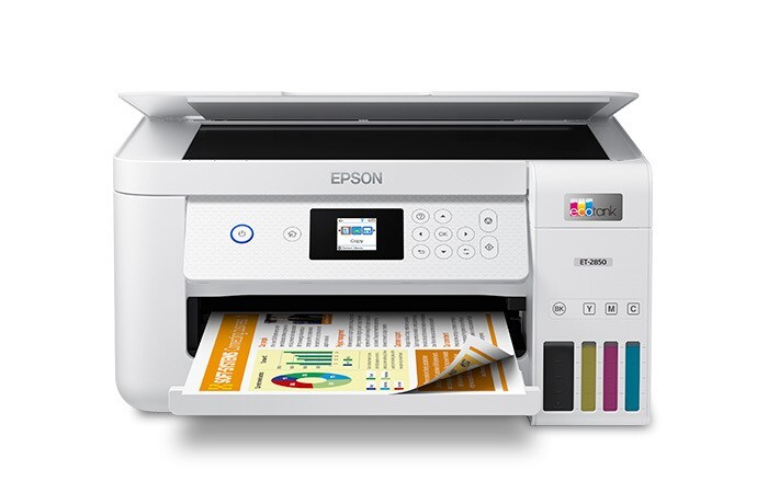 Epson EcoTank ET-2850 Wireless All-In-One Cartridge Free Printer White