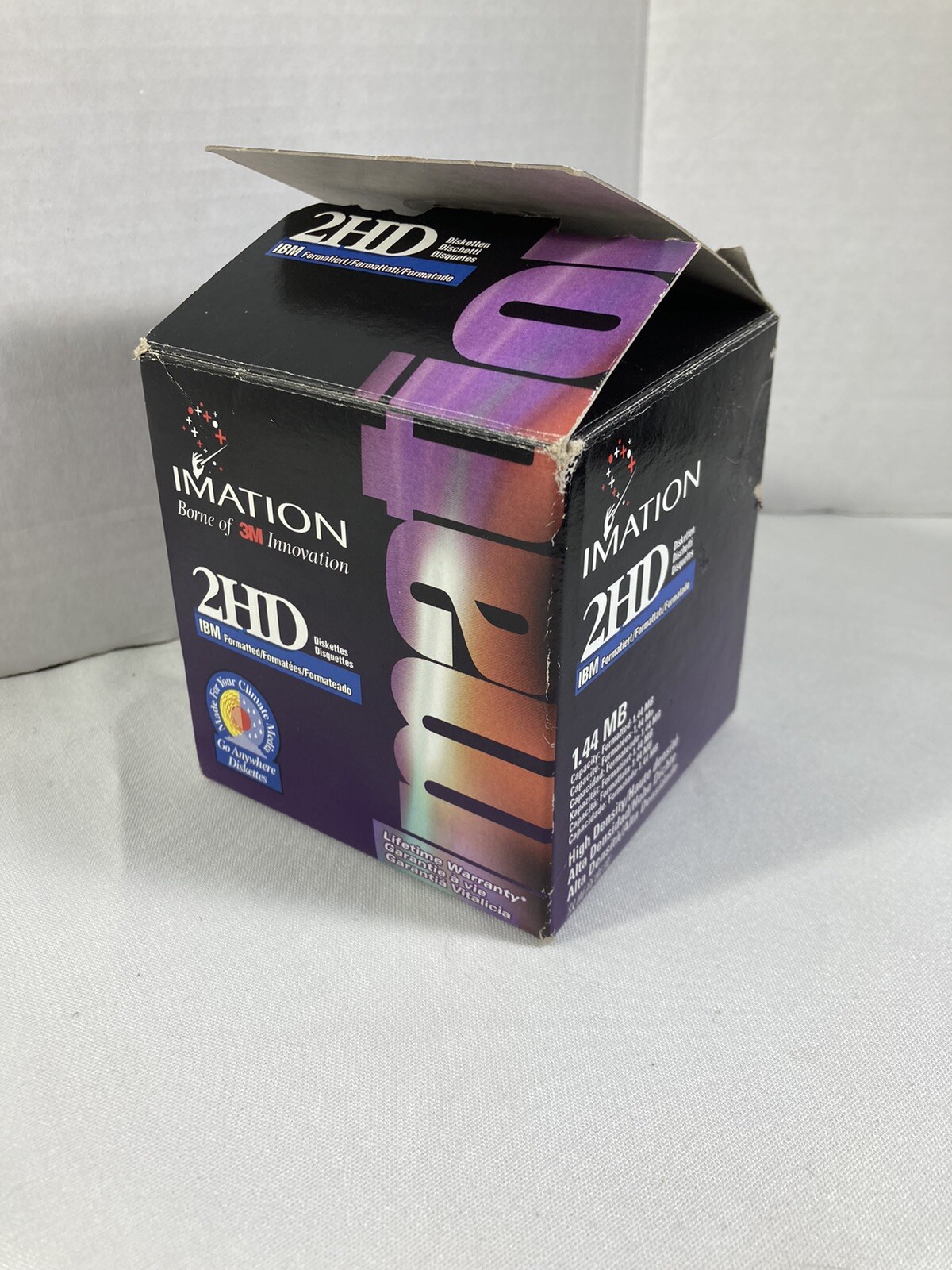 25 IMATION 2HD Diskettes 1.44 MB 3.5"  IBM Formatted Computer Disks New Open Box