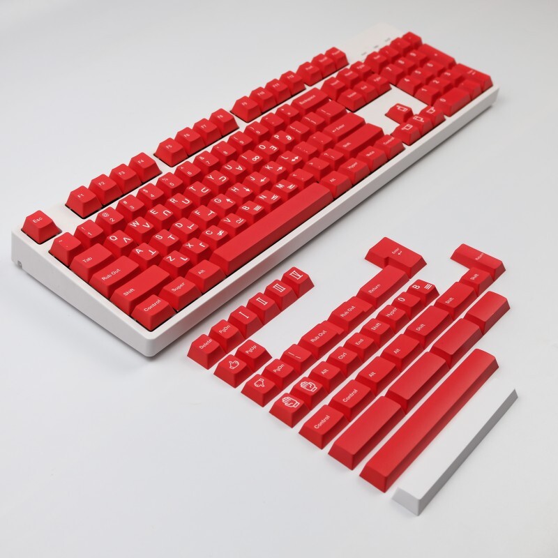 140 Keys GMK Crimson Cadet Keycap Copy Red Dye Subs PBT Keycap for MX Keyboard