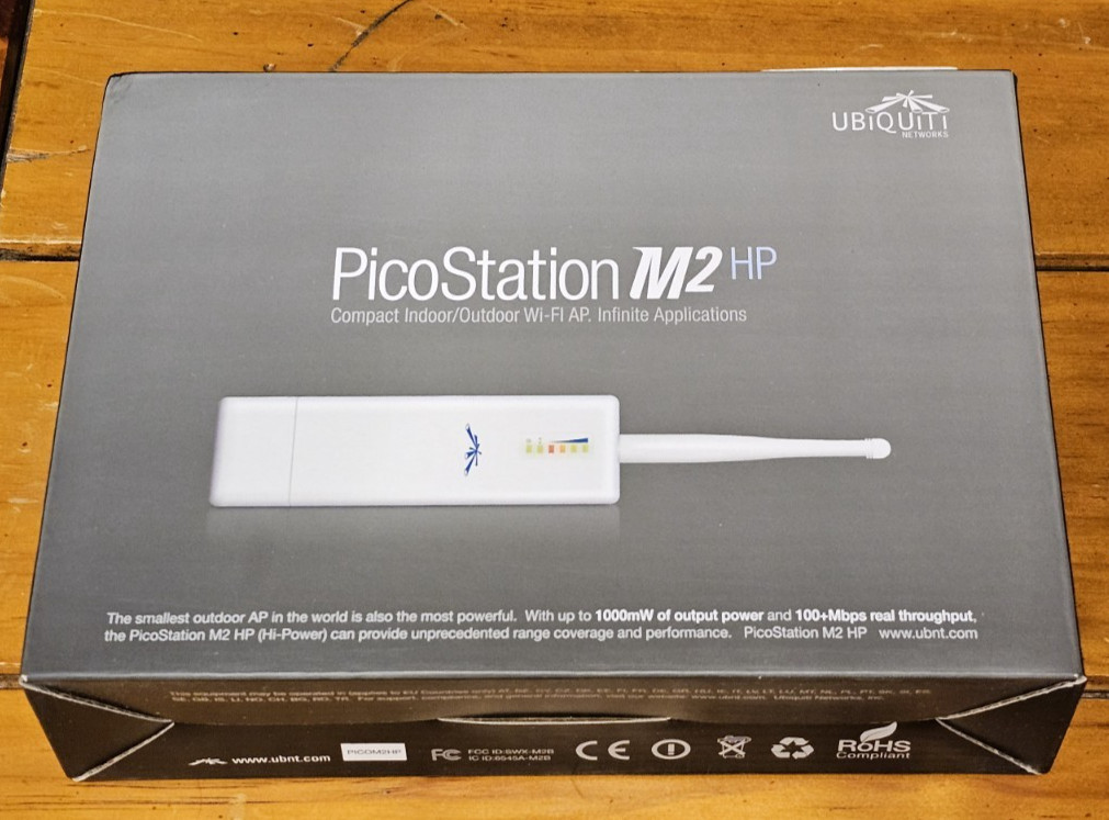 Ubiquiti PicoStation M2 HP WiFi Wireless Access Point PicoM2-H US Indoor/Outdoor