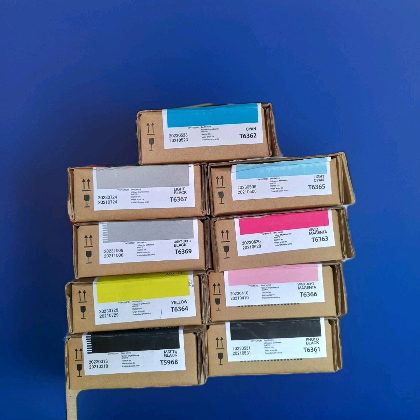 Genuine Epson set of 9 Ink 700ml Epson Stylus Pro 7890,7900,9700/9890/9900 2023