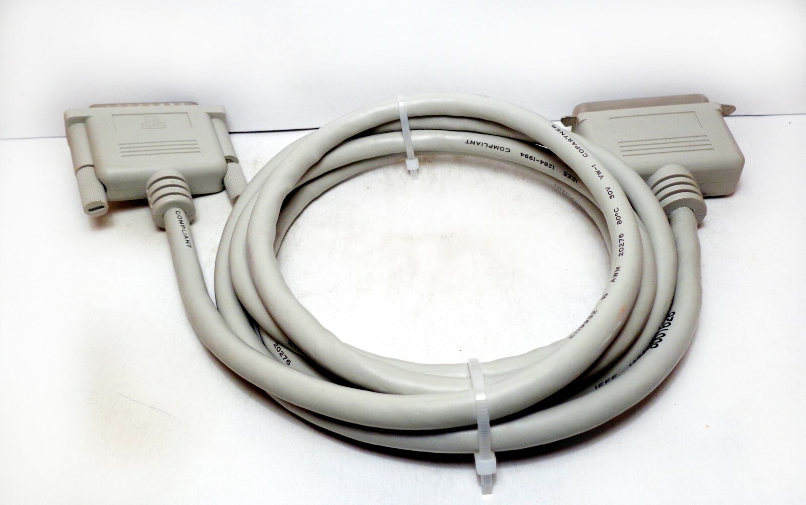 USED E119932 CABLE AWM 20276 80C 30V 5 Foot Computer Printer Cable