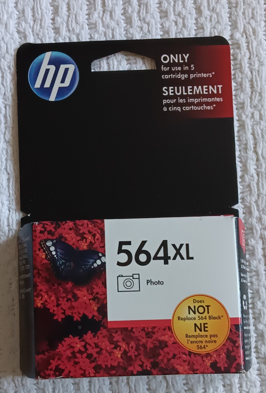 HP 564XL Photo Black Ink for Photosmart B8550, D7560, 7515, 7510 Exp Jan 2017