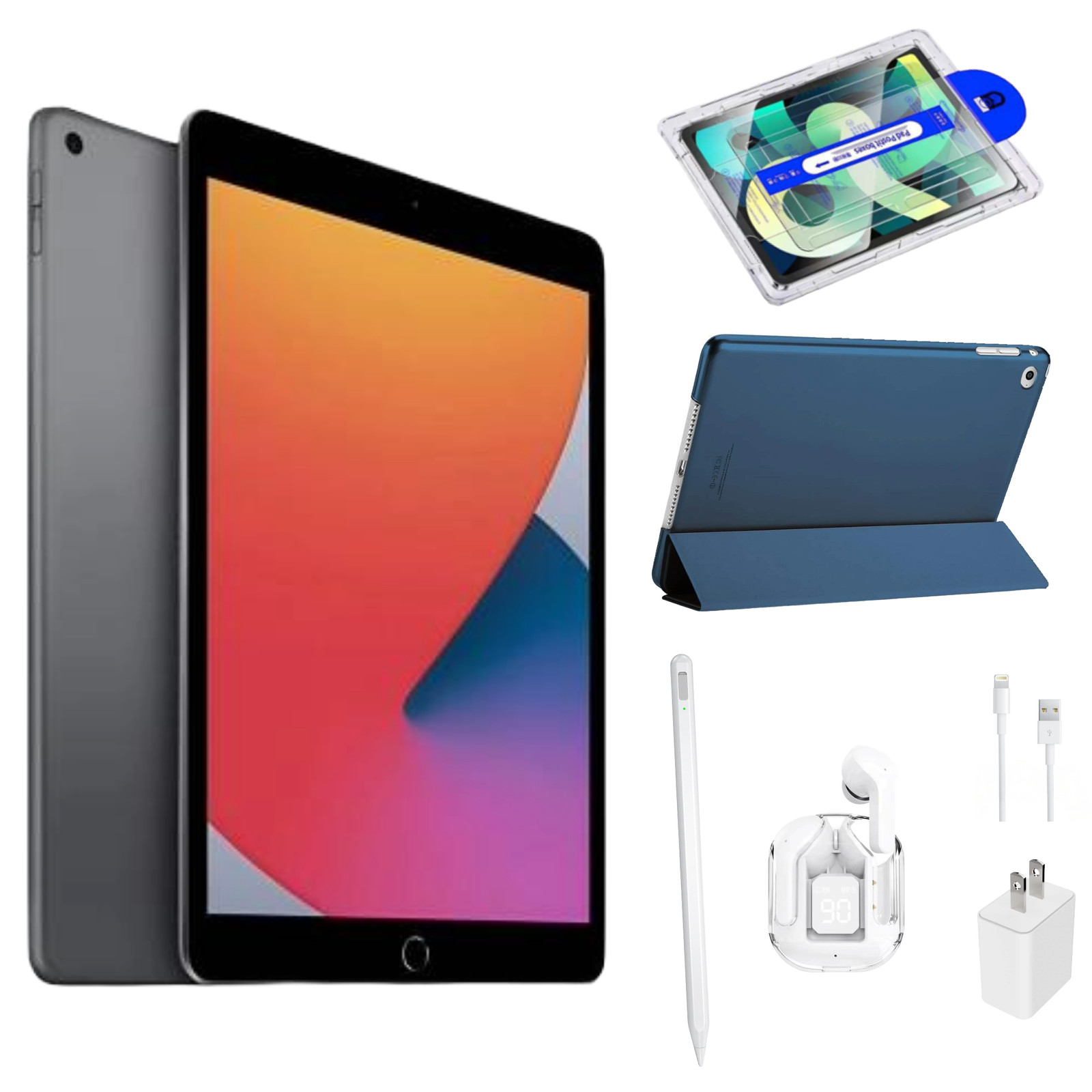 Apple iPad 9th Gen Bundle 64GB Wi-Fi 10.2 Space Gray 2021 - 1 Yr Warranty