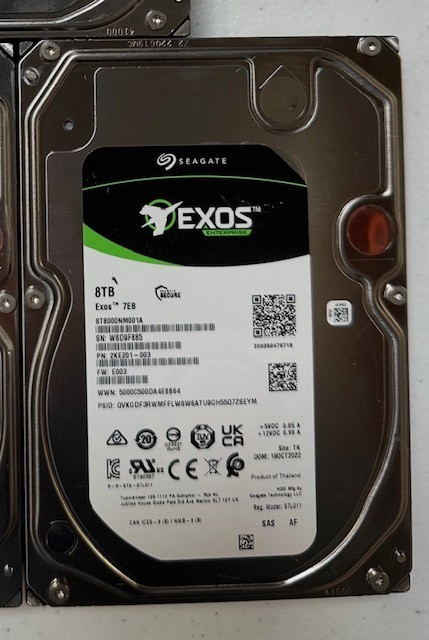 ST8000NM001A Seagate Exos 7E8 8TB 7.2K SAS 12Gbps 3.5in Hard Drive