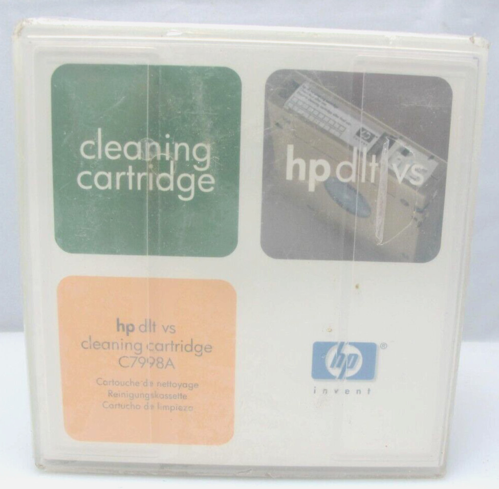 HP DLT1 DLT VS Cleaning Cartridge C7998A New Sealed