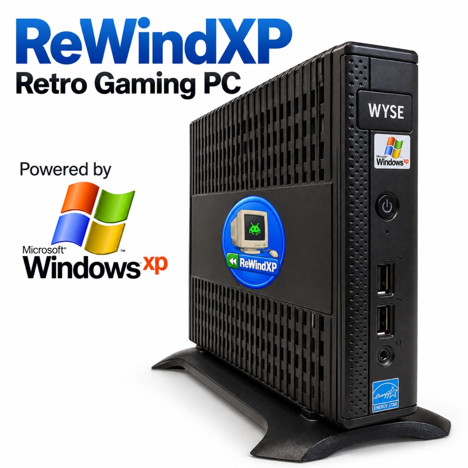 ReWindXP Retro Gaming PC (Windows XP, 64GB SSD, 2GB RAM, Games Included)