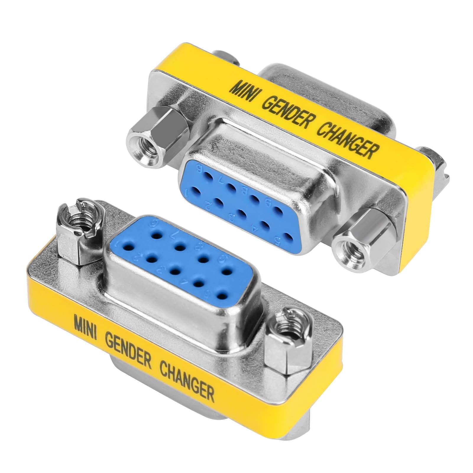 ENUODA 2 Pack 9 Pin DB9 Connector, Female to DB9-2pcs(Female Female) 