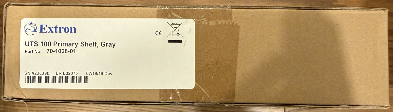 NEW SEALED Extron UTS 100 Primary Shelf Gray 70-1028-01 Under Table Mount