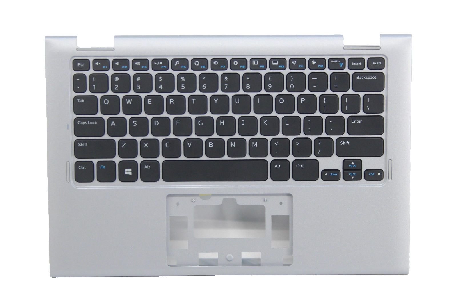 7W4K6 DELL INSPIRON 11 3147 3148 Laptop PALMREST W/ US ENG KEYBOARD Silver NEW