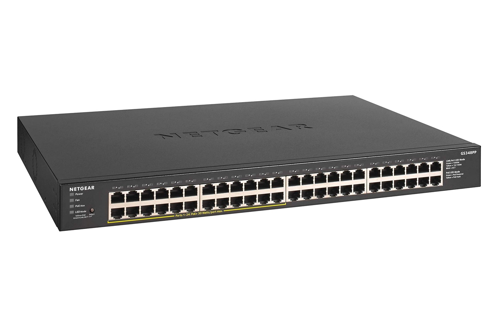 NETGEAR 48-Port PoE Gigabit Ethernet Unmanaged Network Switch (GS348PP)