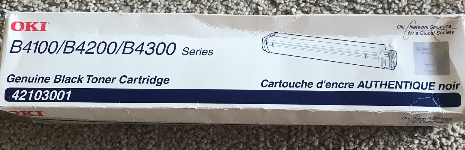OKI B4100-B4200/B4300 Series Genuine Black Toner Cartridge New In Packaging