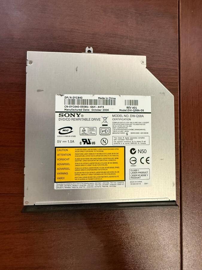 LTDVD0007 - Sony DW-Q58A DVD-RW CD-RW ODD Optical Drive 0YC640 YC640