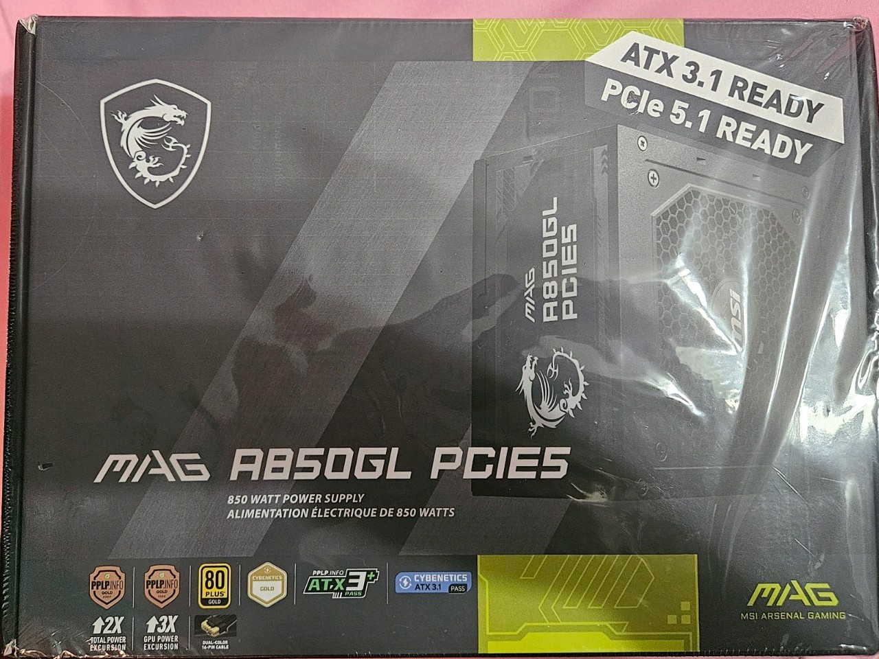 MSI - MAG A750GL PCIE 5.1, 750W ATX 3.1 Gaming Power Supply - NEW SEALED