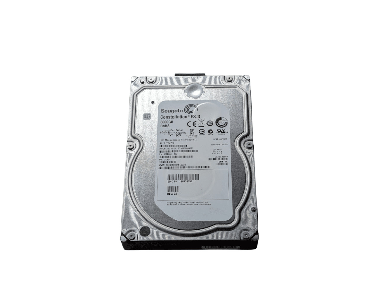 Seagate 3TB 9ZM278-037 SAS Server 6Gb/s Hard Drive 512 Format | ST3000NM0023