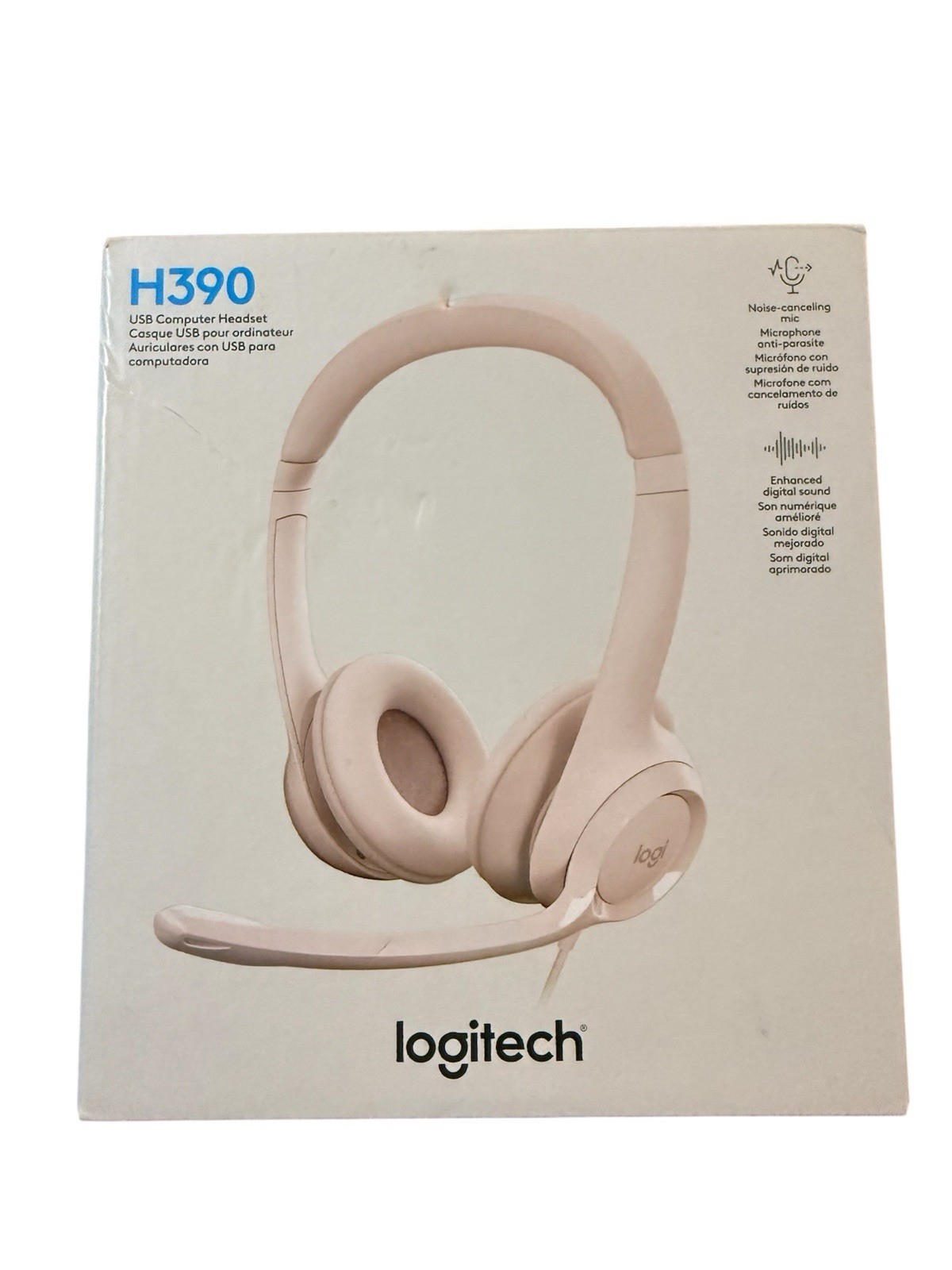New Logitech H390 Gaming Headphones, Wired Headphones with Mic, USB Headset with