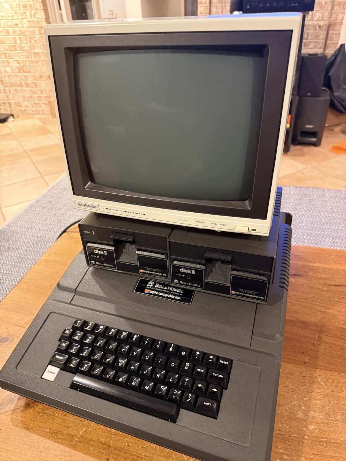 Bell & Howell Black Apple II Plus Darth Vader - Dual Drives Monitor & Backpack