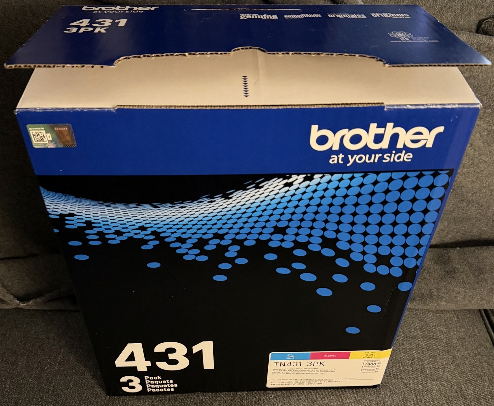 Genuine Brother TN-4313PK Cyan Magenta Yellow Toner Brand New Open Box
