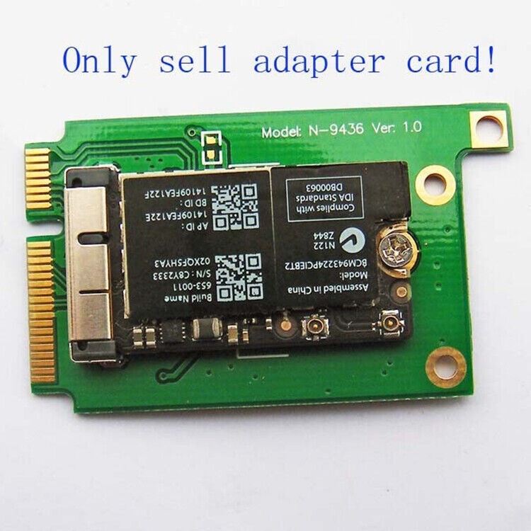 Adapter Card for BCM94331CD BCM943224PCIEBT2 BCM94360CD BCM94331CSAX Wireless