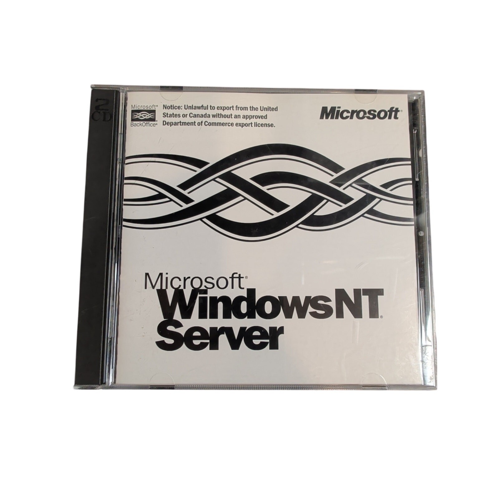 Vintage Microsoft Windows NT Server 4.0 2 CD Set OEM Key Included Retro PC Box