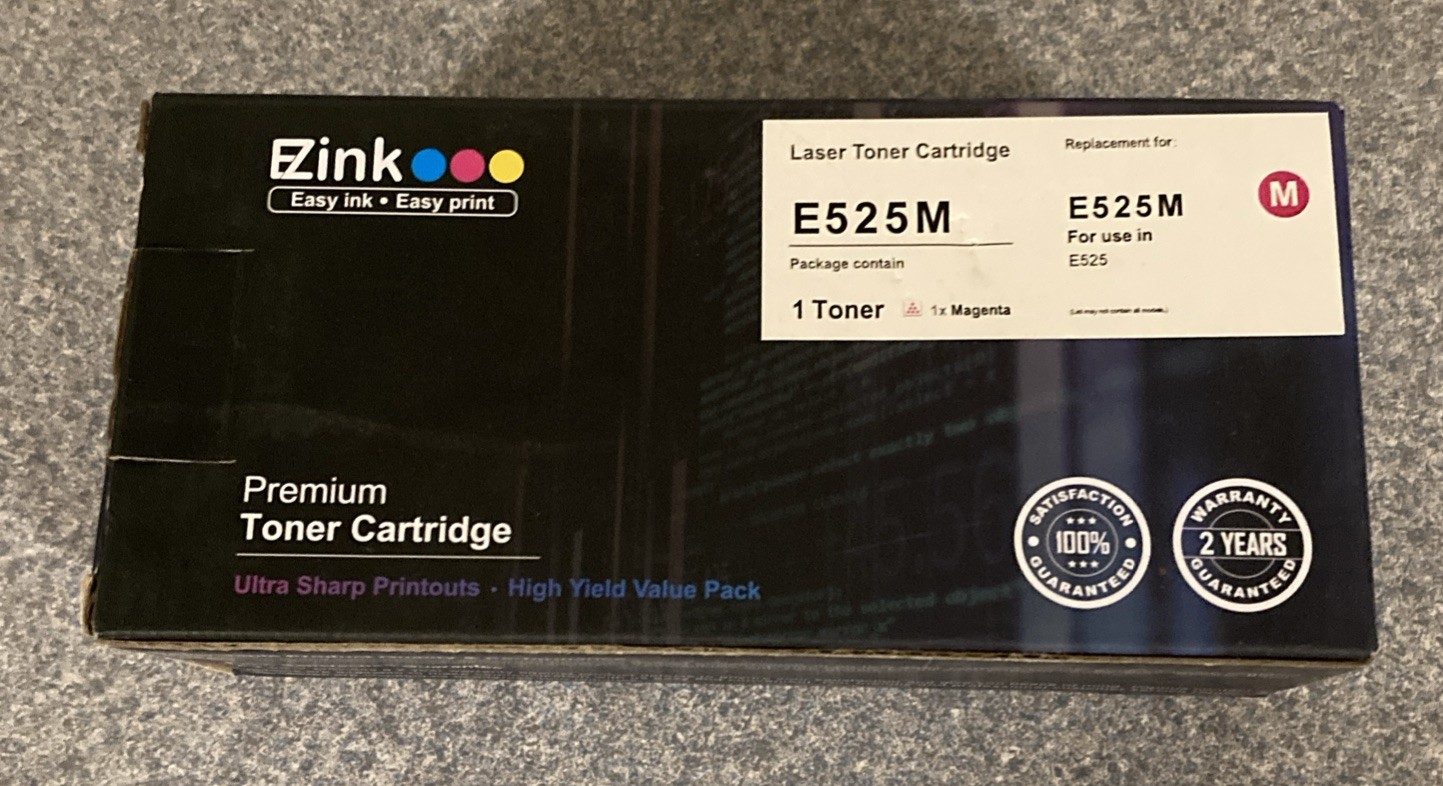 EZink Laser Toner Cartridge E525M- (MAGENTA)  Dell Multi-function