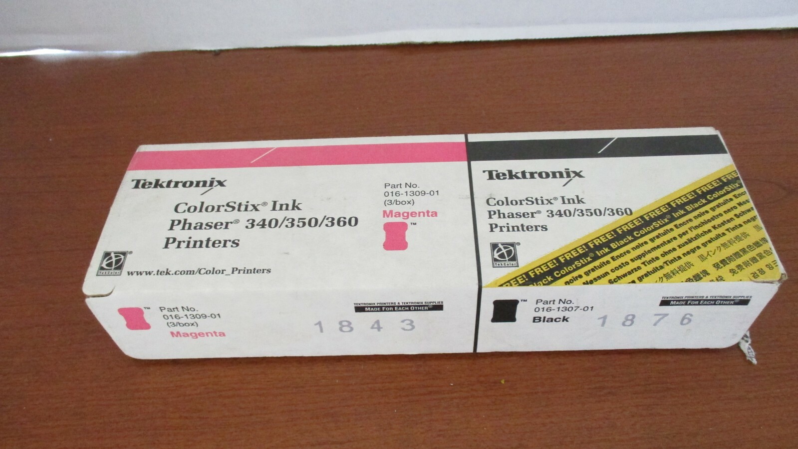 TEKTRONIX PHASER 340 / 350 / 360 COLORSTIX iNK~016-1309-01~016-1307-01