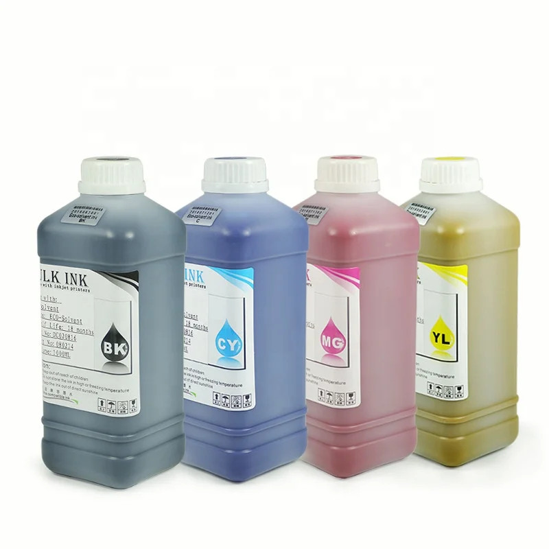 1000ML 4Colors Eco Solvent Ink for Epson I3200/S3200 Print Head Photo Machine