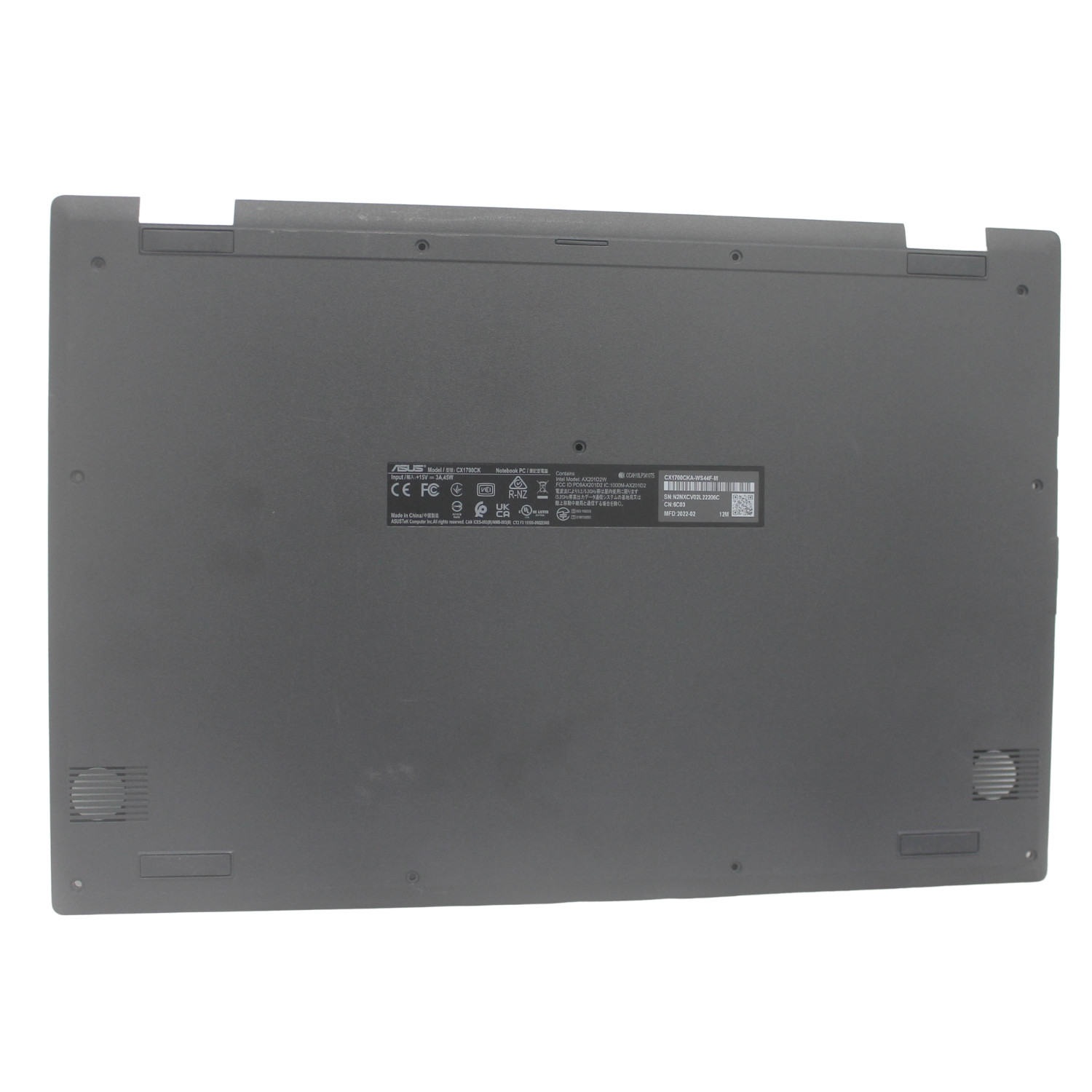 13N1-DVA0601 Asus Bottom Base Cover Chromebook Cx1700Cka-Ws44F-M "GRADE A"