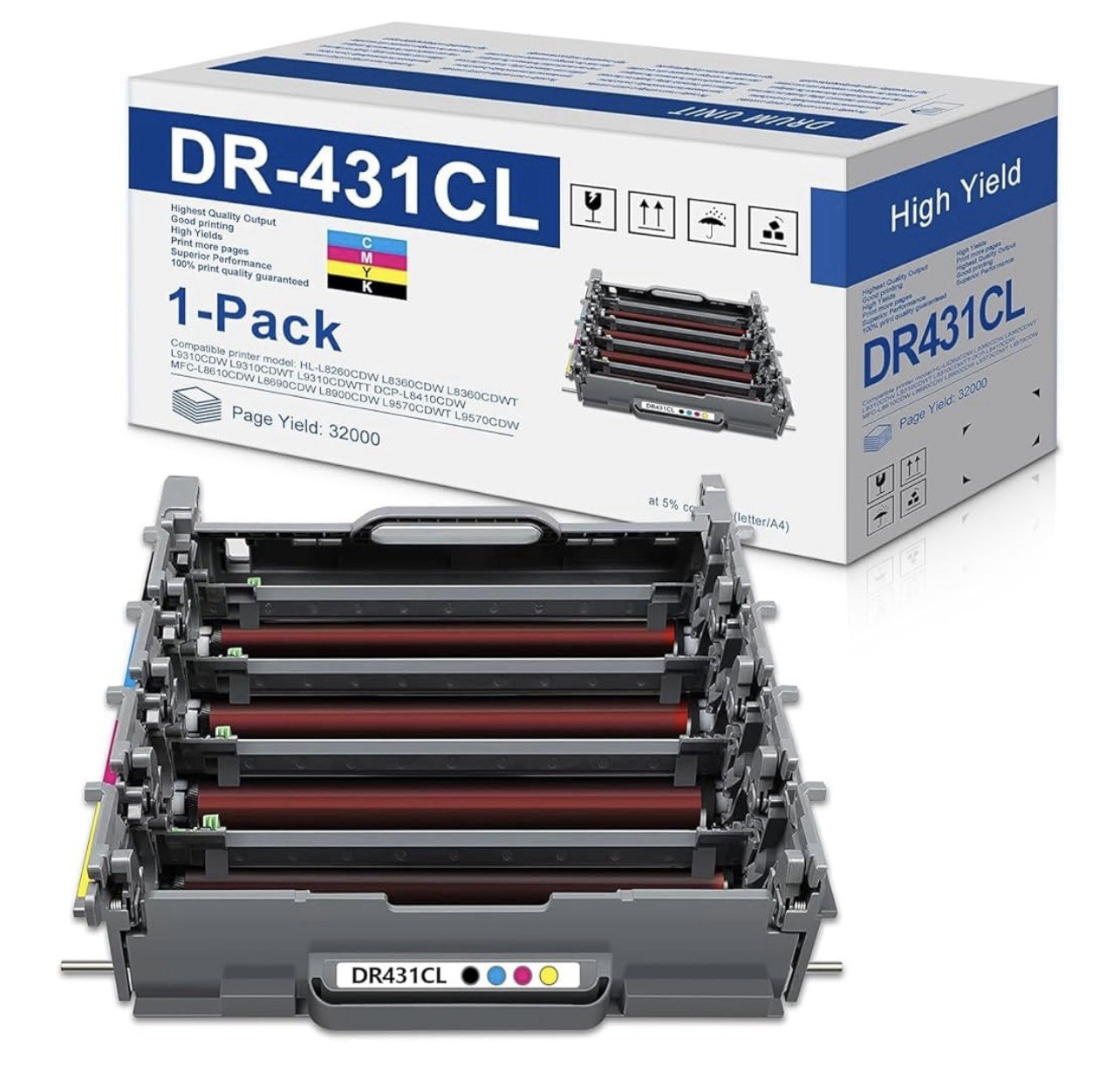 DR-431CL DR431CL Drum Unit High Yield Replacement for Brother DR431