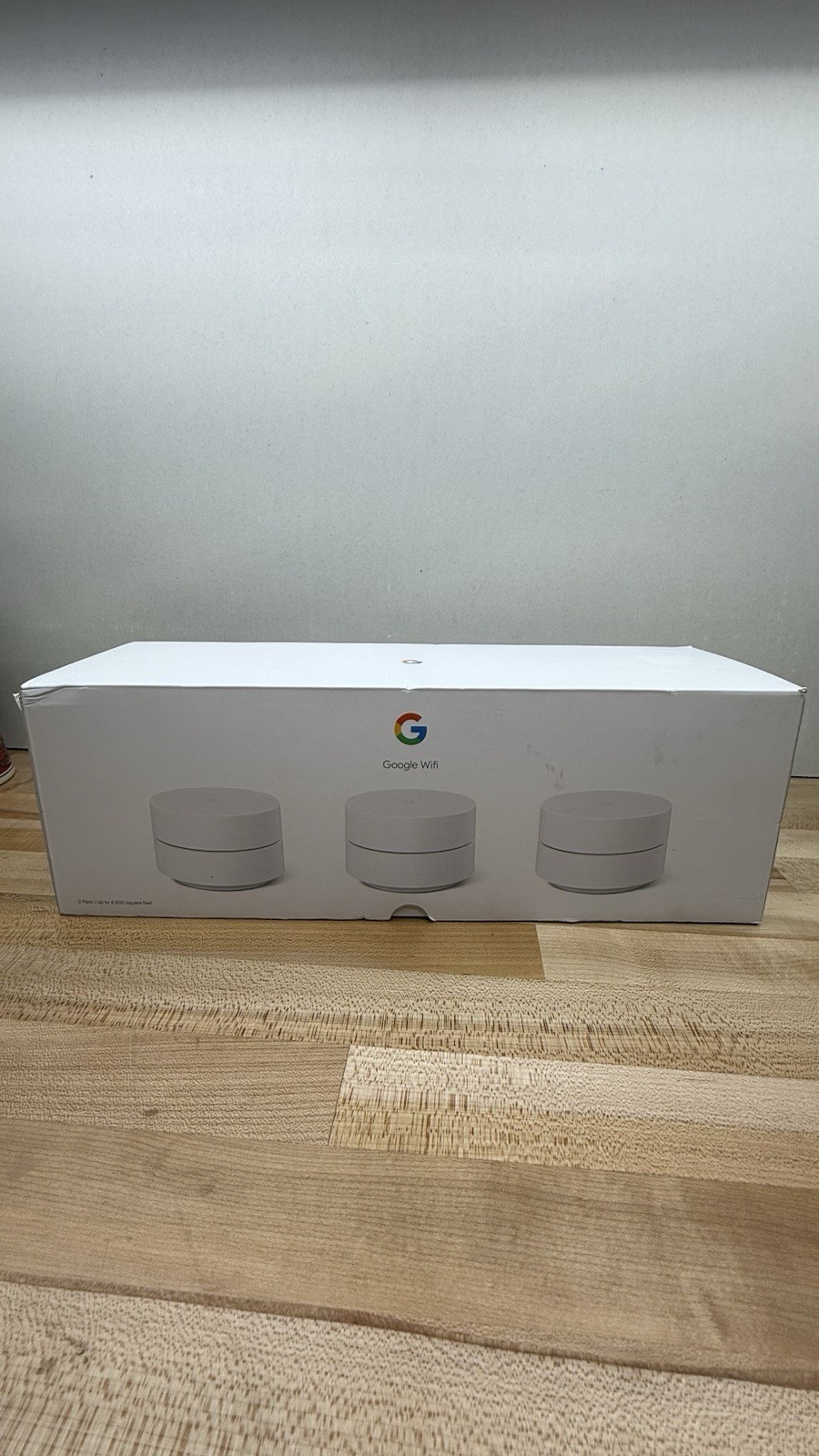 Google Mesh Wifi AC1200 2 Port 1000 Mbps Wireless Router - Snow, Pack of 3