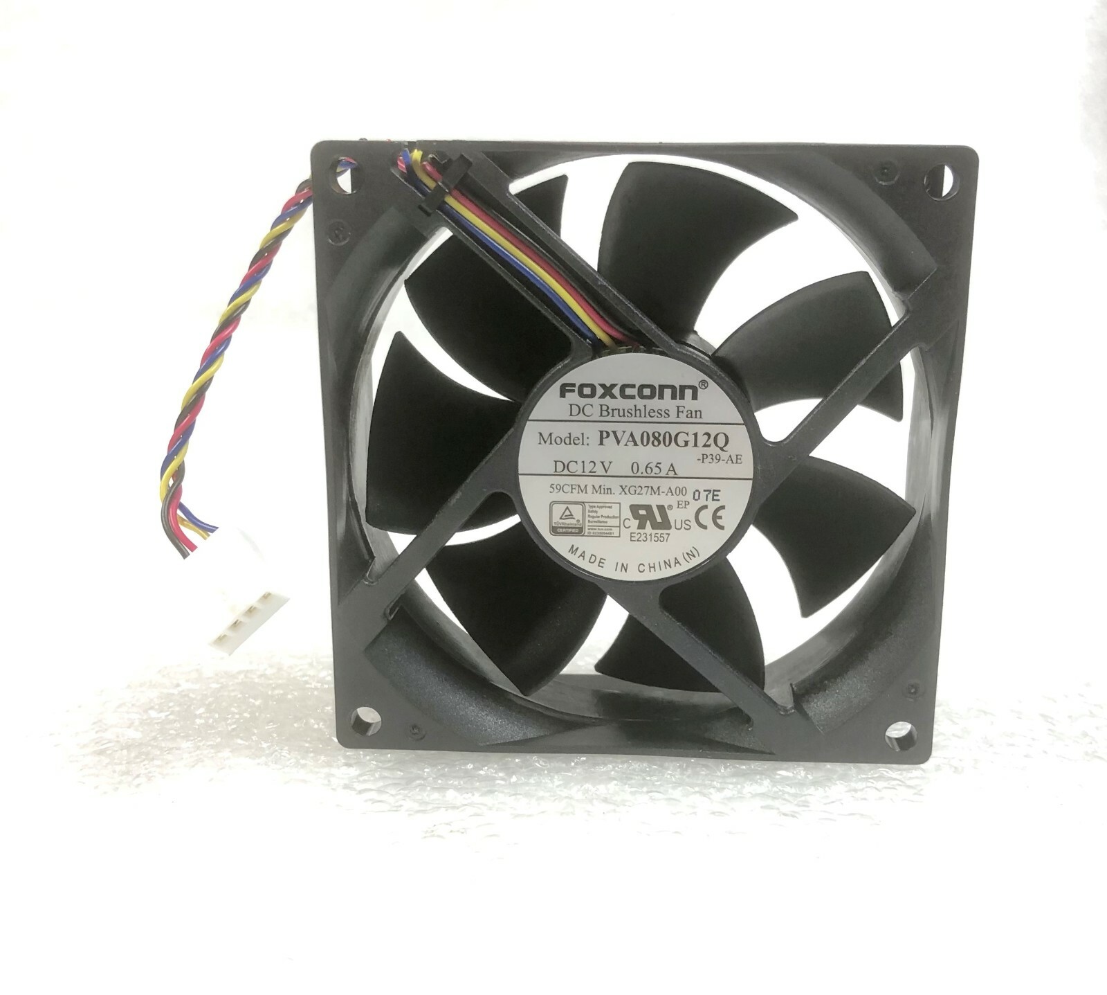 Foxconn PVA080G12Q 12V 0.65A 80mm 8025 4Pin PWM SUPER AIRFLOW FAN