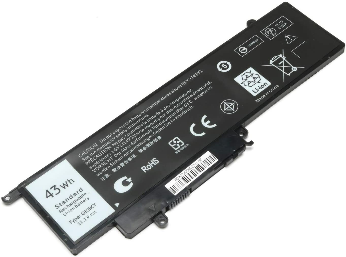 11.1V 43Wh GK5KY Battery For Dell Inspiron 11-3000 13-7000 15-7000 Series Laptop
