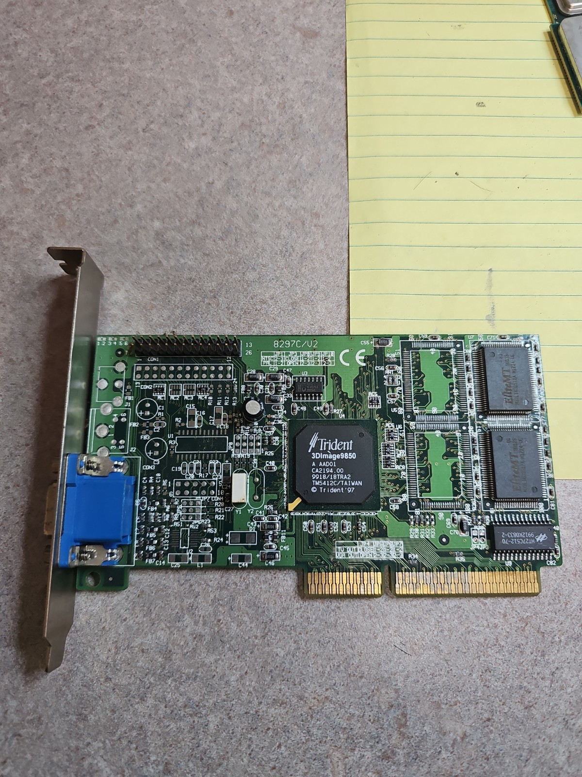Jaton 8297C/V2 Trident 3DImage 9850 4MB AGP Video Card AGP 1.0
