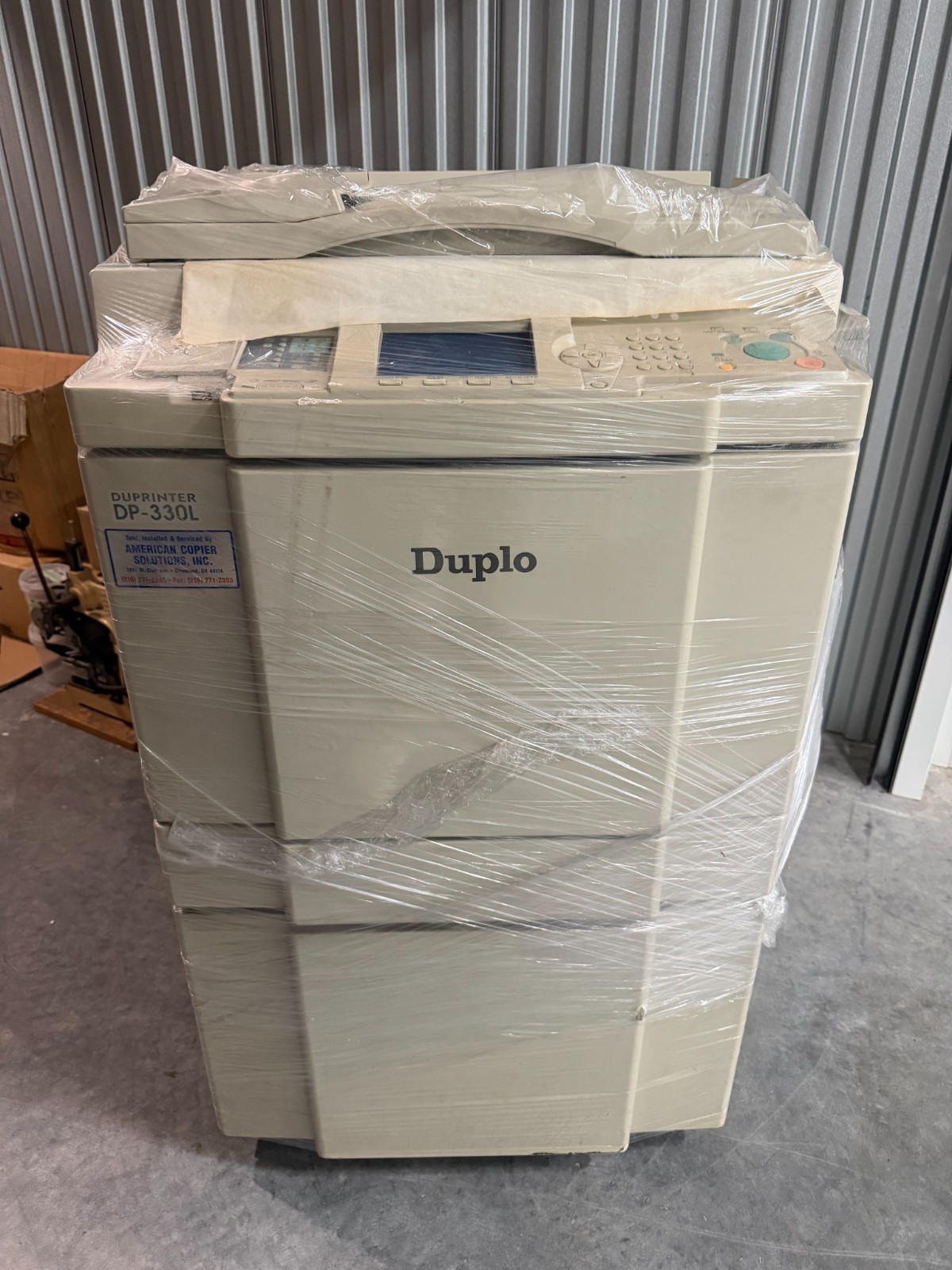 Duplo Duprinter DP-330L Digital Duplicator Printer + 16 Blue Ink Cartridges