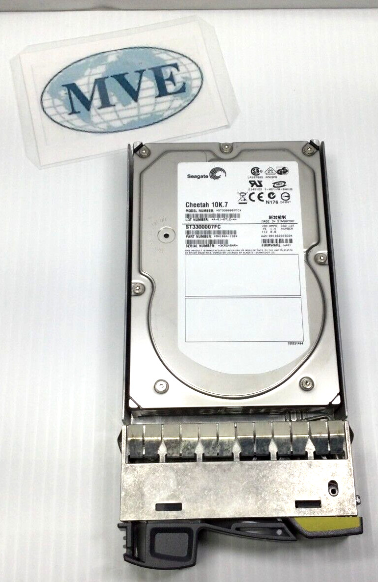 LOT 3 NETAPP SEAGATE 108-00083+A0 X276A-R5 9X1004-138 ST3300007FC 300GB 10K HDD