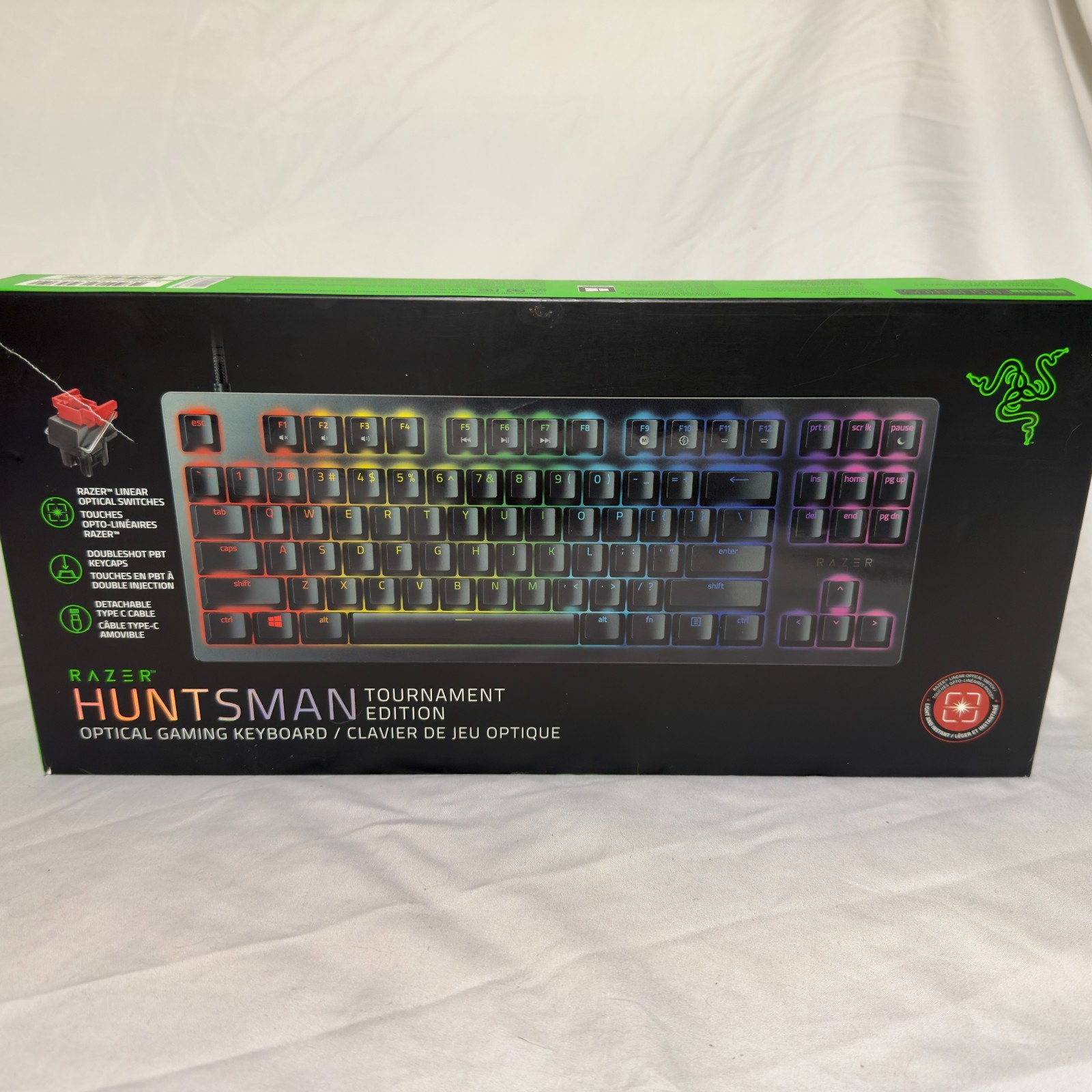 Razer Huntsman Tournament Edition TKL Mechanical Gaming Keyboard - Red Linear