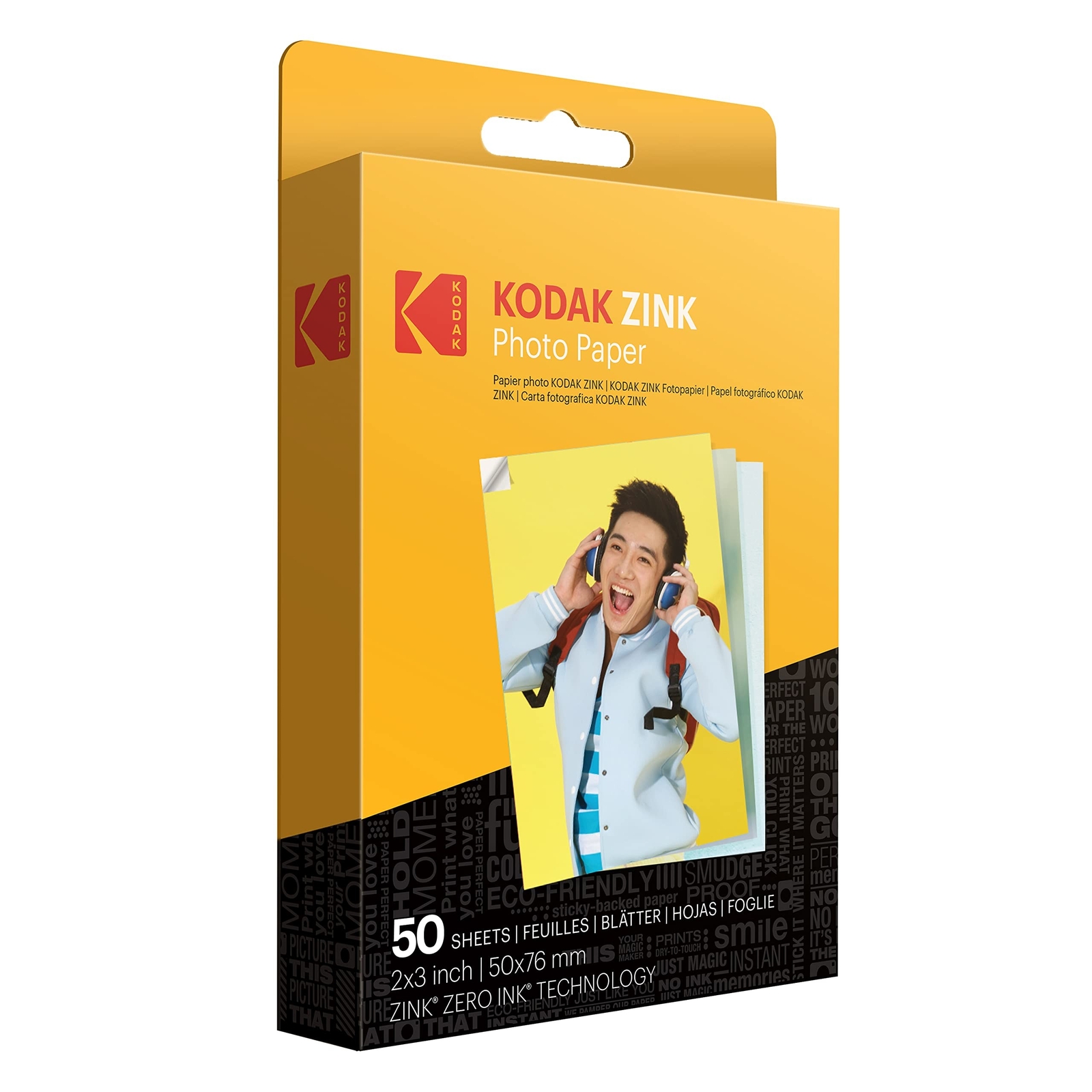 Zink KODAK 2"x3" Premium Photo Paper (50 Sheets) Compatible with KODAK Smile,...