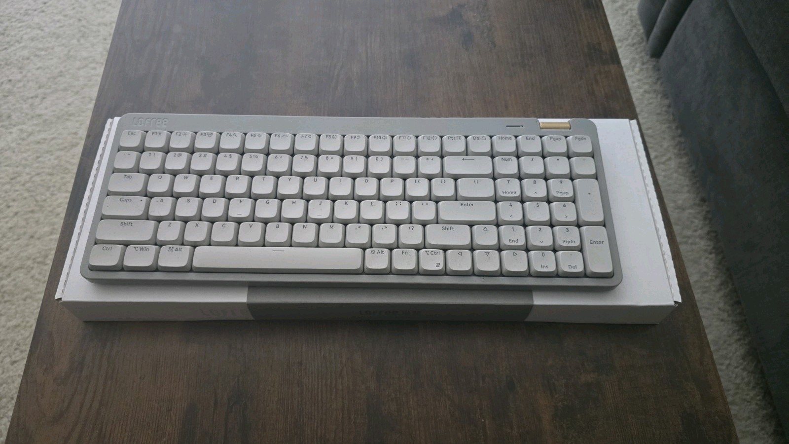 LOFREE FLOW LITE 100 White Low-Profile Mechanical Keyboard