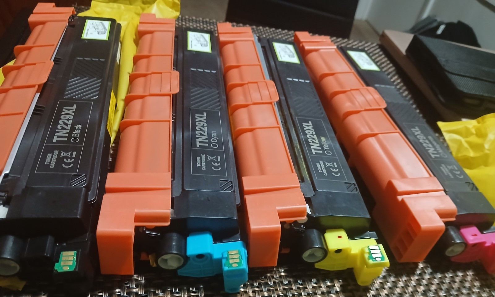ValueToner TN229XL High Yield Toner Set for Brother, Black Cyan Magenta Yellow