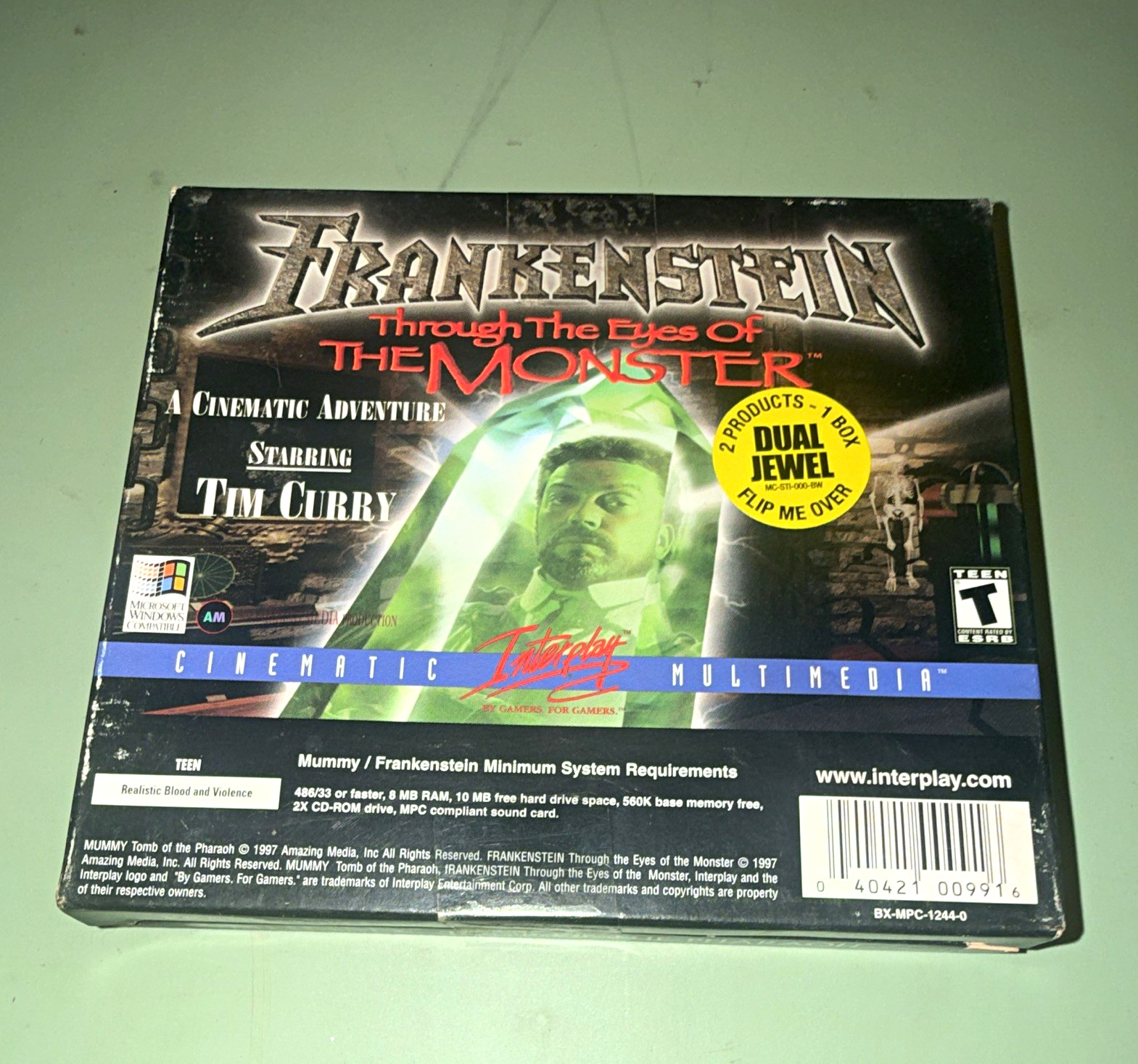 Interplay Mummy: Tomb of the Pharaoh & Frankenstein PC CD-ROM Windows English