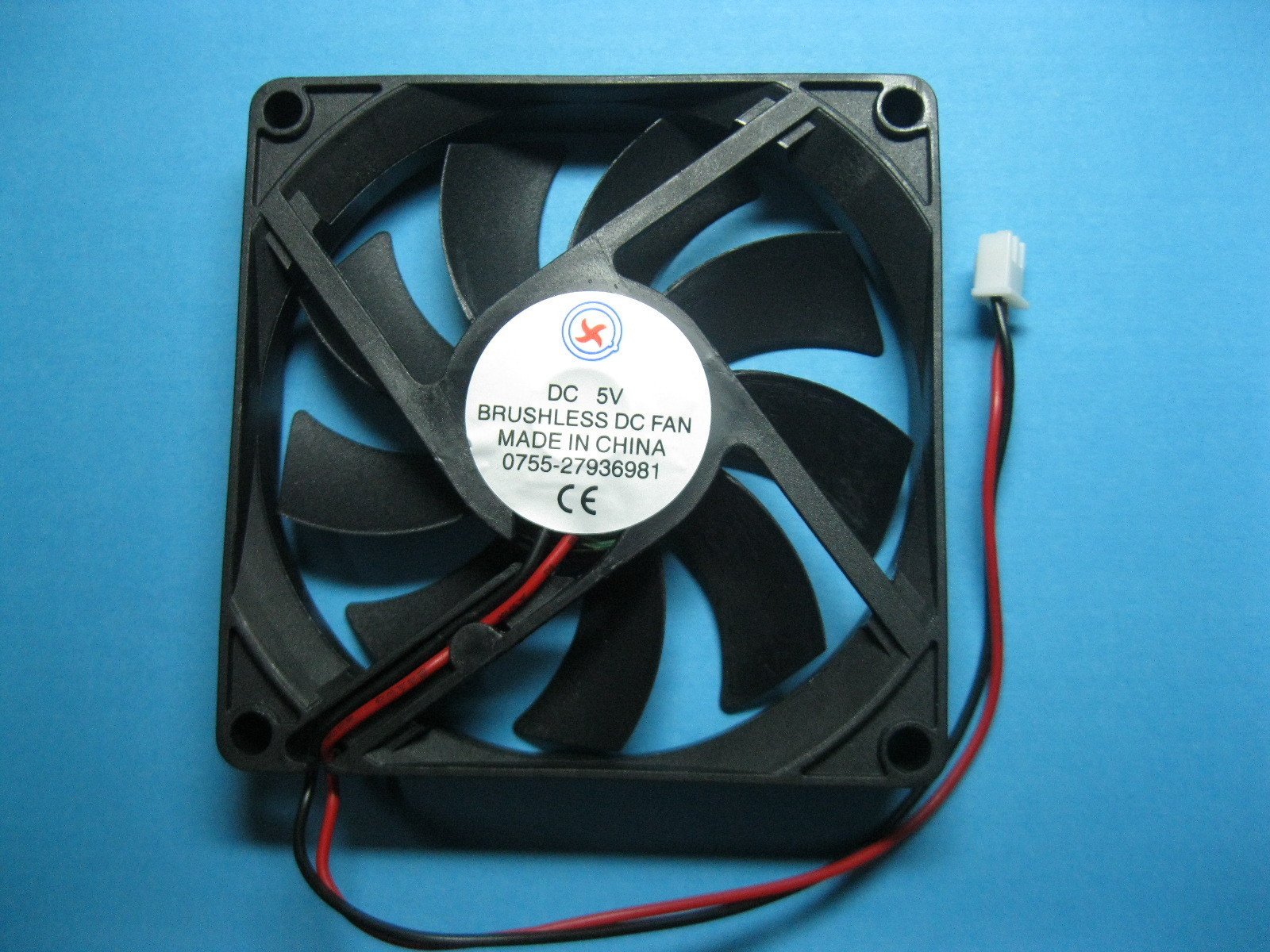 8 pcs Brushless DC Cooling Fan 5V 8015S 9 Blades 80x80x15mm 2pin Sleeve Bearing