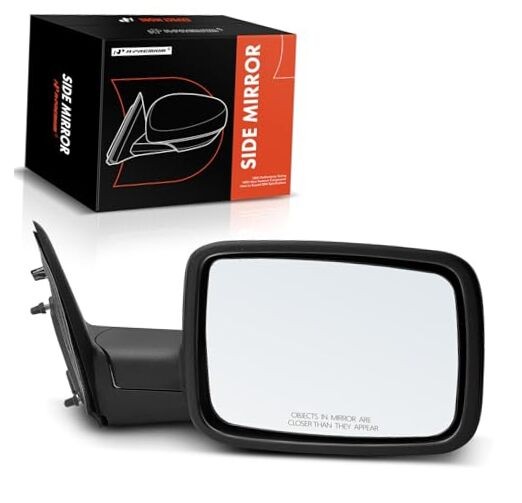  Passenger Side Manual Door Mirror - Compatible with Ram 1500 2500 2013-2022, 