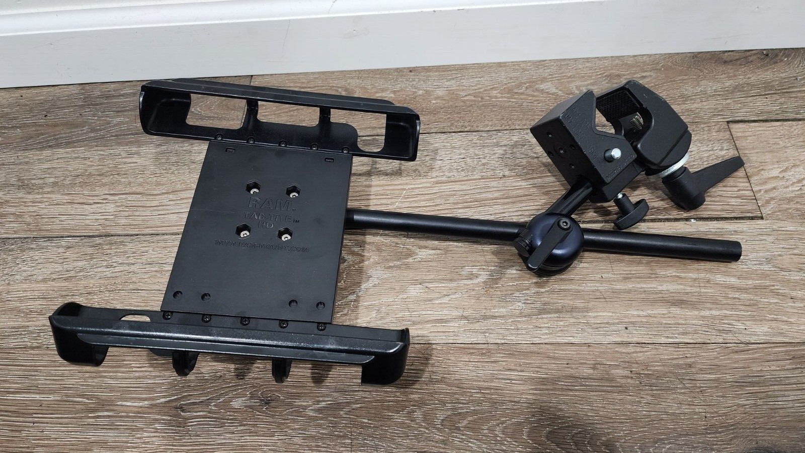 RAM X-Grip Vehicle No-Drill Mount fits iPad 210mm Tablets Wheelchair Manstrotto
