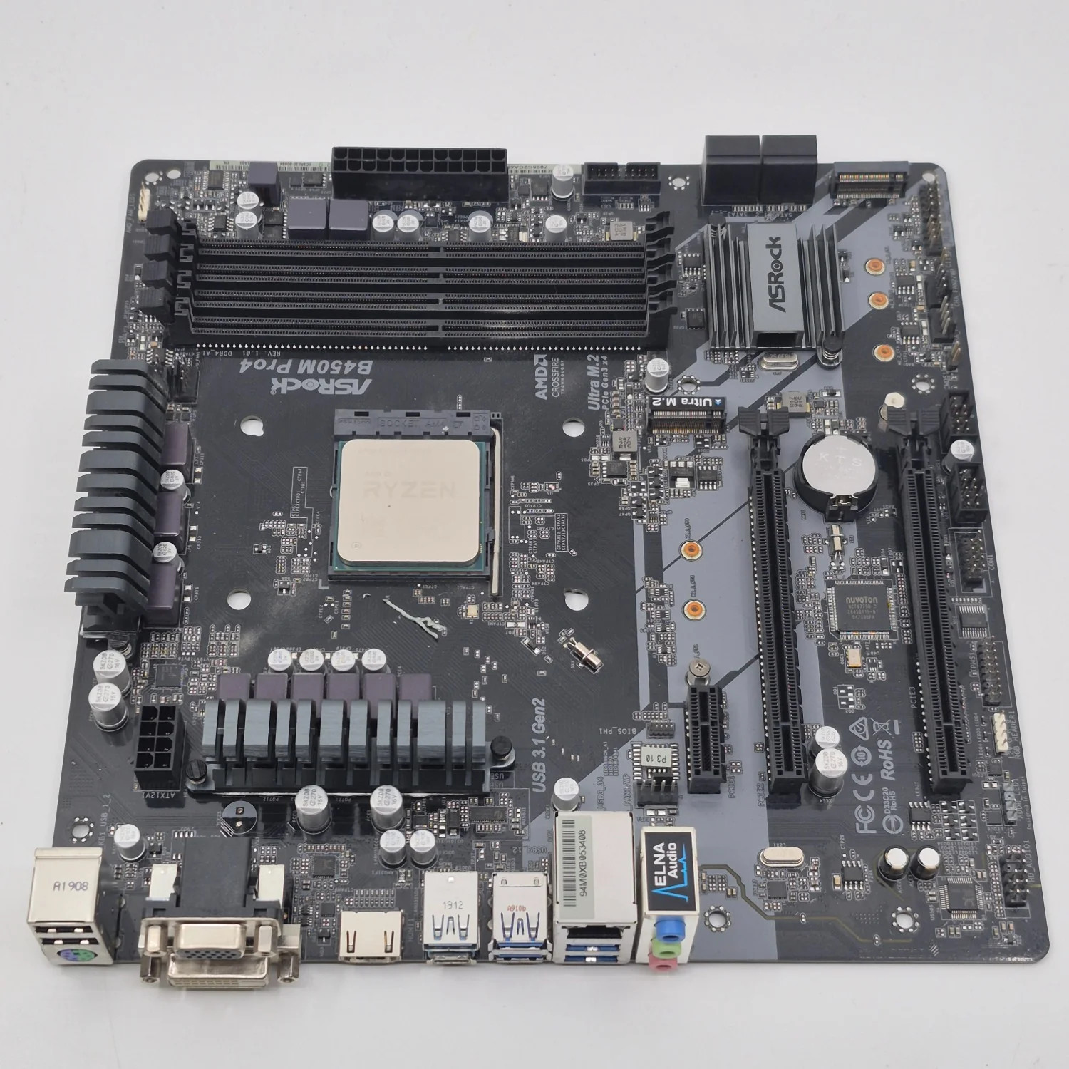 AsRock B450M Pro4 AM4 AMD Ryzen 5 5600X 6 Core 3.70GHz mATX