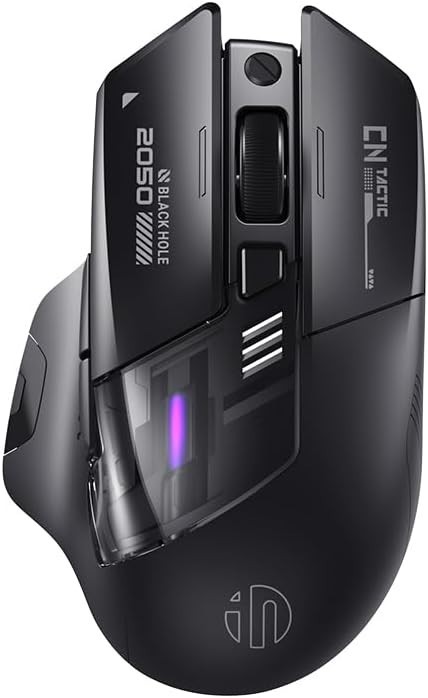A9 Explorer Wireless Mouse for Laptop, 2.4G/Bluetooth 5.0, RGB Lighting, 2400 DP