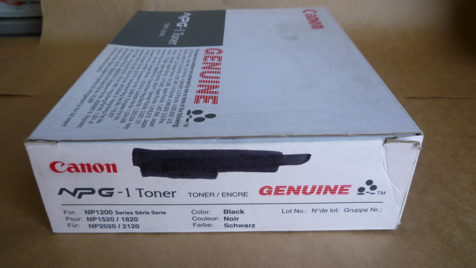 Canon 1372A006AA, NPG-1 BLACK TONER GENUINE